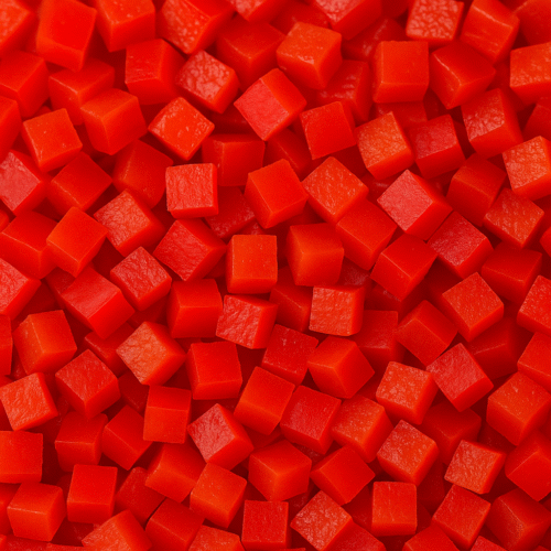 punase paprika, kuubikud 3×3 mm