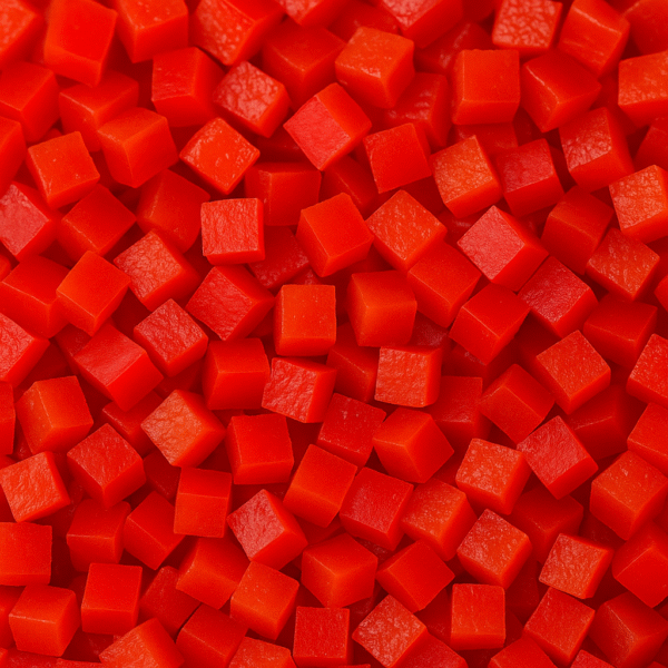 punase paprika, kuubikud 3×3 mm