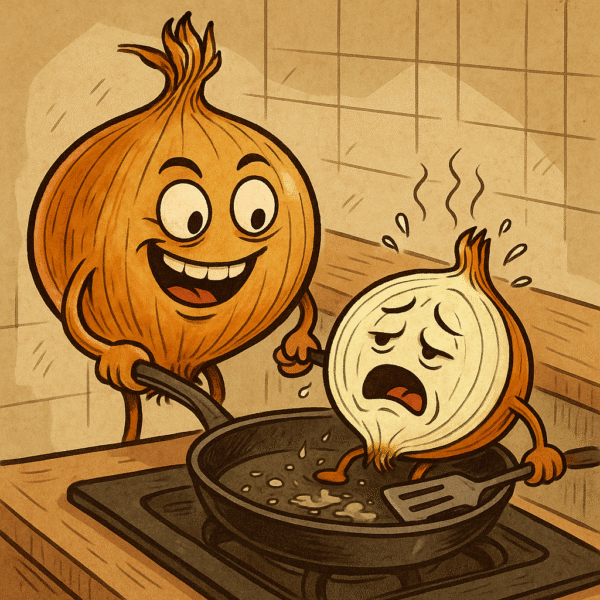 krõbe praetud sibul