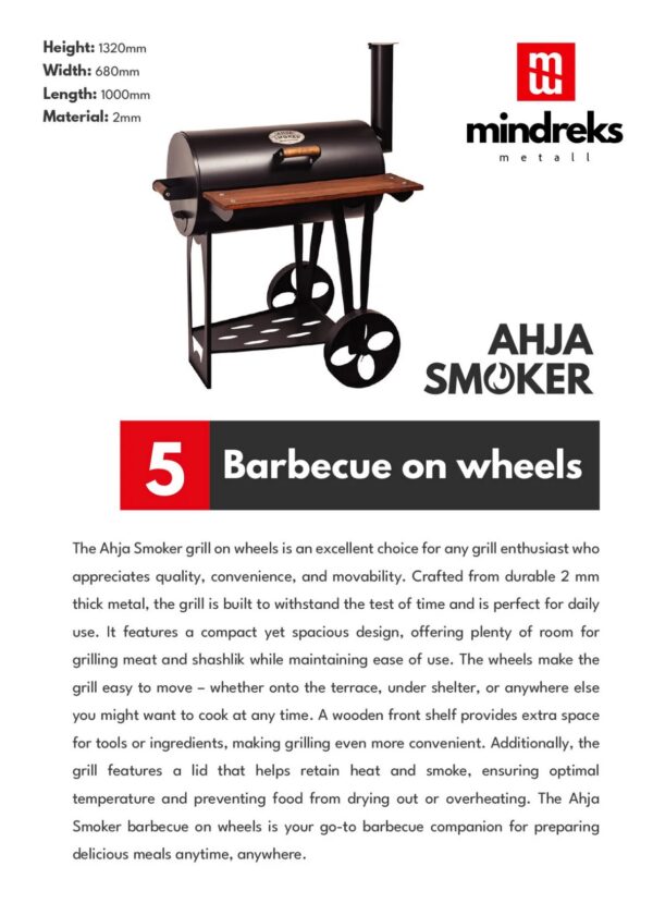 ahja smoker grill ratastel